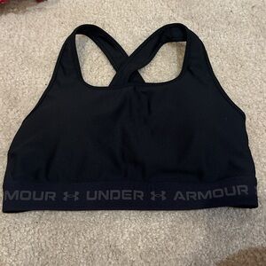 Under Armour Women's Black Crossback Sports Bra
